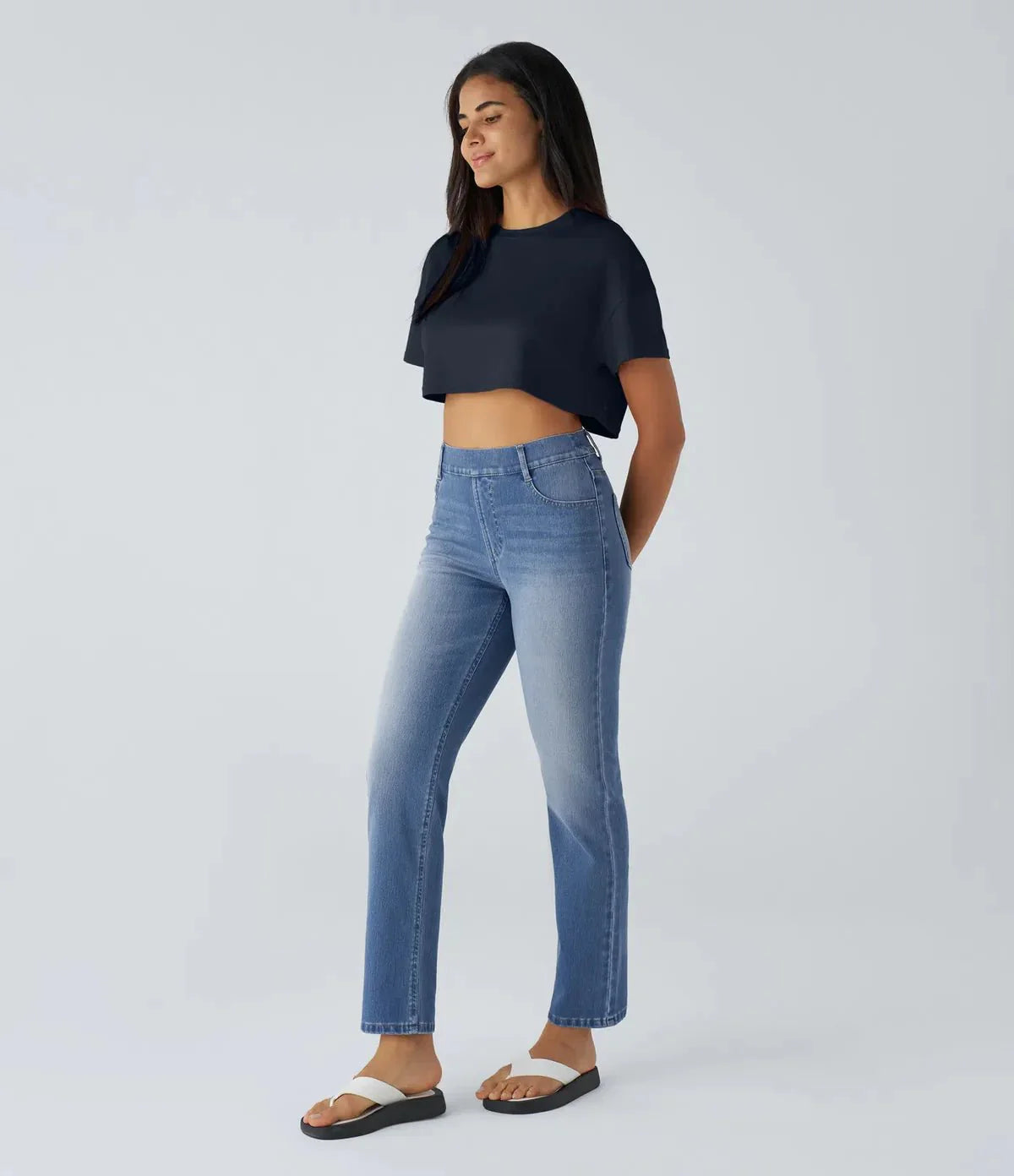 ComfortFit - Elastische en comfortabele broek met hoge taille 