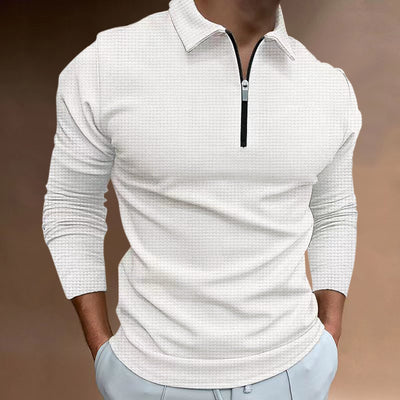 Armando - Heren T-shirt met nieuwe rits en lange mouwen