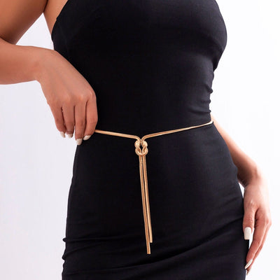 Adeline - Tailleketting met geometrische knoop
