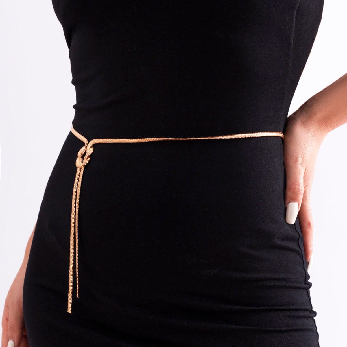 Adeline - Tailleketting met geometrische knoop