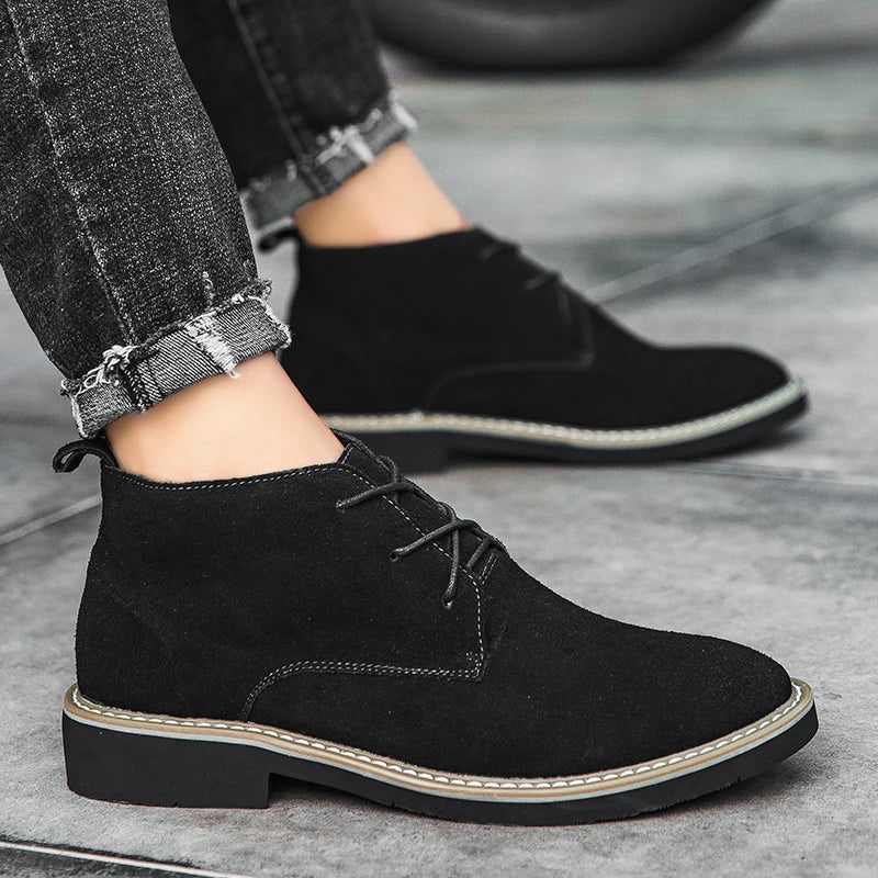MADRID | Suède verhogende schoenen +6CM