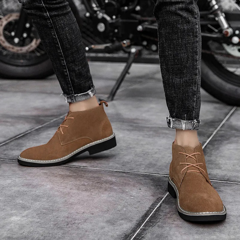 MADRID | Suède verhogende schoenen +6CM