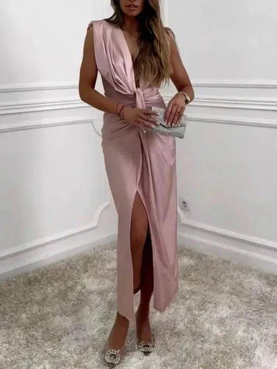 Cordelia | Elegante gedrapeerde jurk