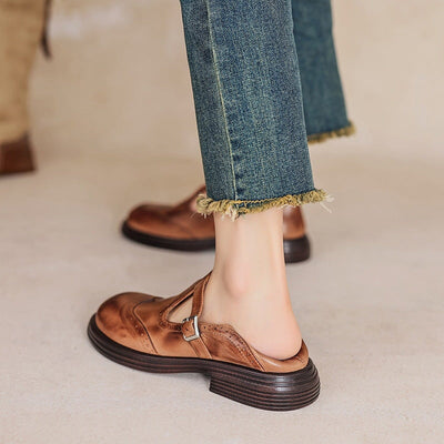 Éléonore / Elegante en ultracomfortabele lederen Mary Janes
