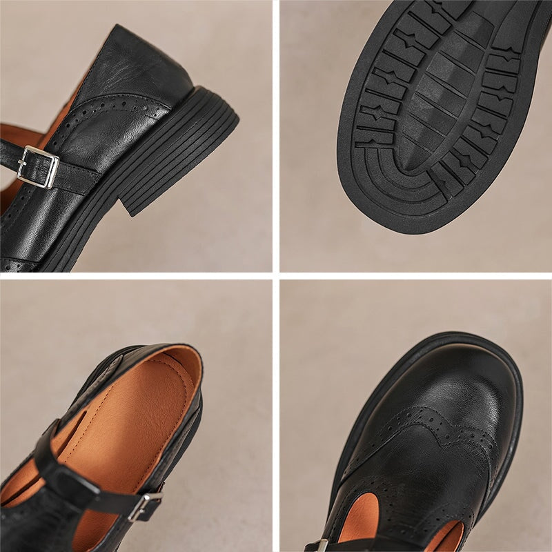 Éléonore / Elegante en ultracomfortabele lederen Mary Janes