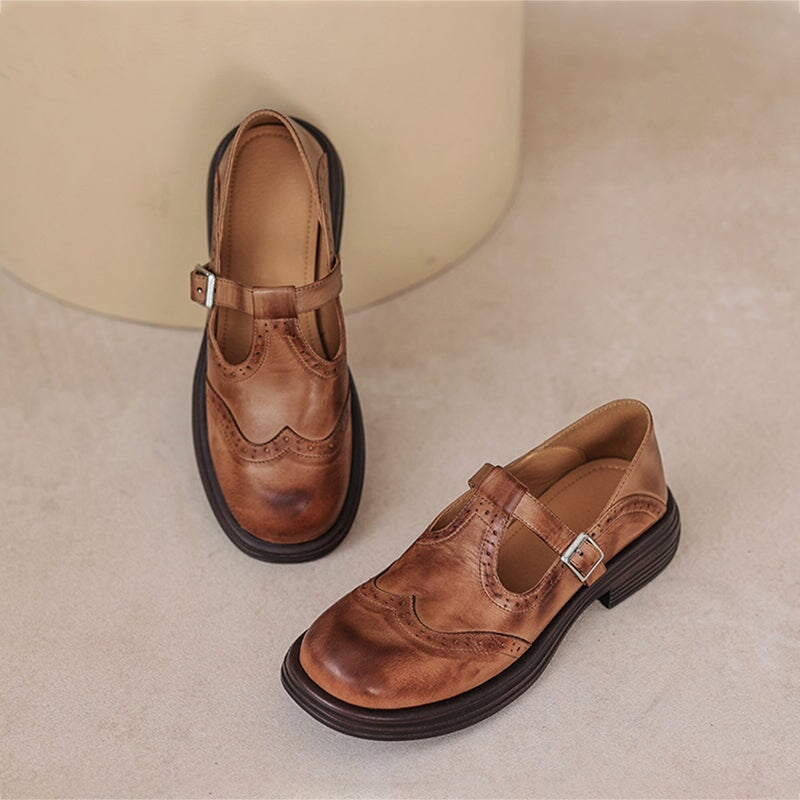 Éléonore / Elegante en ultracomfortabele lederen Mary Janes