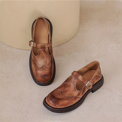 Éléonore / Elegante en ultracomfortabele lederen Mary Janes