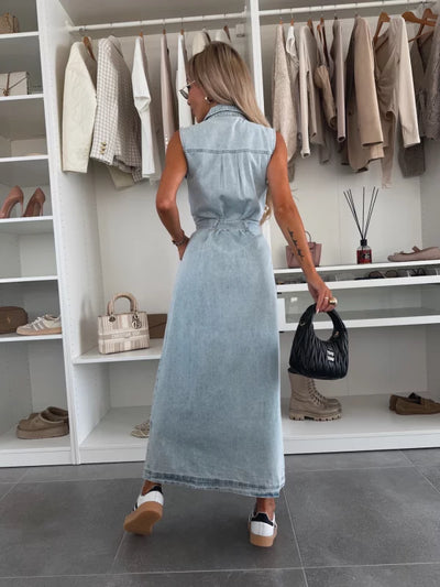 JENNY - DENIM JURK MET RIEM