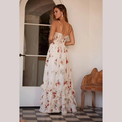 Sonja | Midi-jurk met bloemenprint
